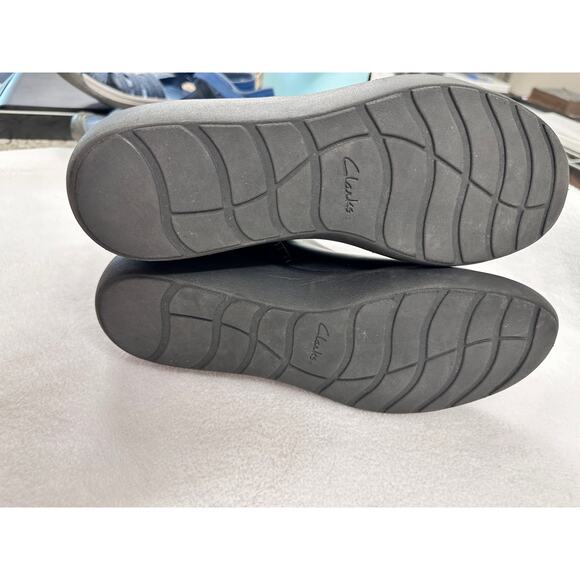 Clark's women's booties wedge cushion comfort black zip - Picture 9 of 9